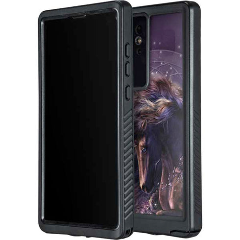 Black Rose Unicorn by Laurie Prindle Galaxy S24 Ultra Waterproof Case