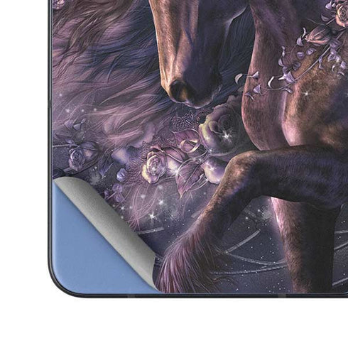 Black Rose Unicorn by Laurie Prindle Galaxy Z Fold5 5G Skin