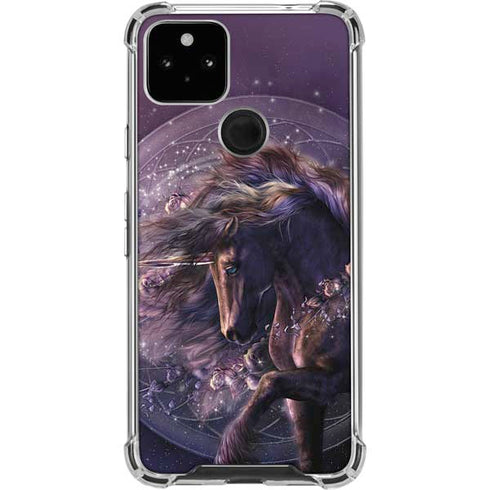 Black Rose Unicorn by Laurie Prindle Pixel Cases