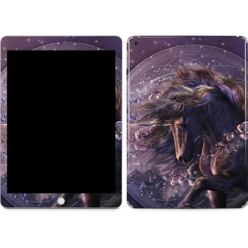 Black Rose Unicorn by Laurie Prindle Apple iPad Skin