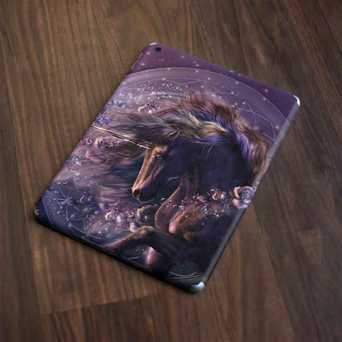 Black Rose Unicorn by Laurie Prindle Apple iPad Skin