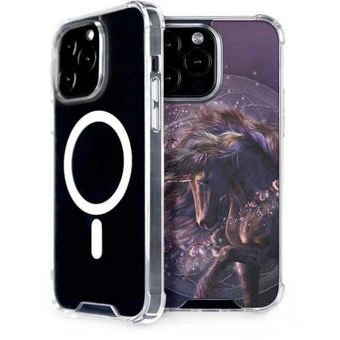 Black Rose Unicorn by Laurie Prindle iPhone Cases