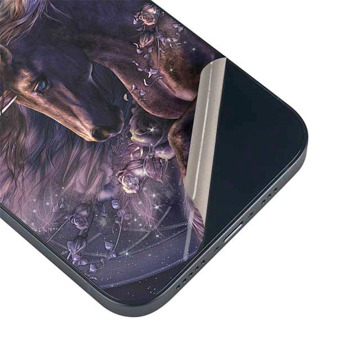 Black Rose Unicorn by Laurie Prindle iPhone Skins