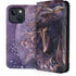 Black Rose Unicorn by Laurie Prindle iPhone 15 Folio Case
