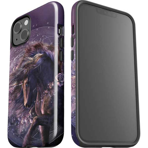 Black Rose Unicorn by Laurie Prindle iPhone 15 Impact Case