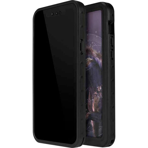 Black Rose Unicorn by Laurie Prindle iPhone 15 Plus Waterproof Case