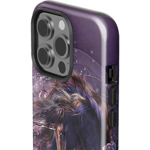 Black Rose Unicorn by Laurie Prindle iPhone 15 Pro Impact Case