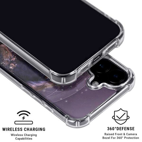 Black Rose Unicorn by Laurie Prindle iPhone 16 MagSafe Case
