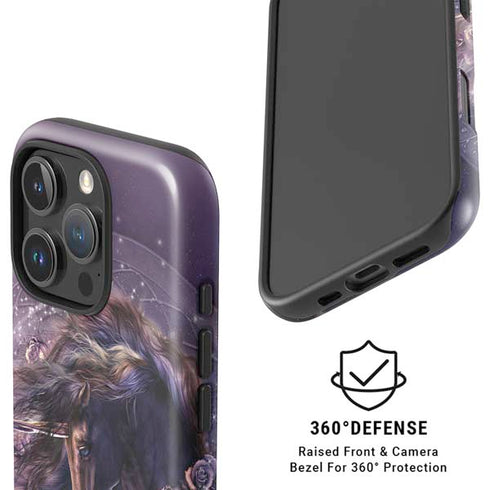 Black Rose Unicorn by Laurie Prindle iPhone 16 Pro Magsafe Impact Case