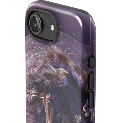 Black Rose Unicorn by Laurie Prindle iPhone 16e Impact Case