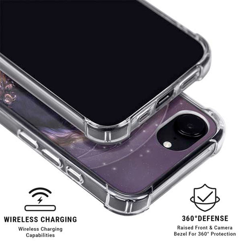 Black Rose Unicorn by Laurie Prindle iPhone 16e MagSafe Case