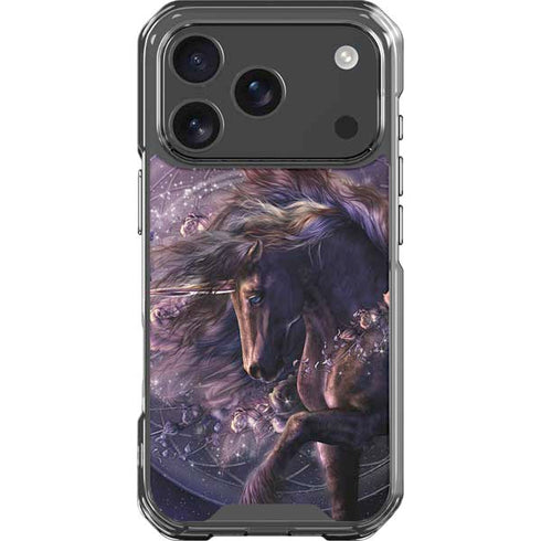 Black Rose Unicorn by Laurie Prindle iPhone 18 Pro Clear Case