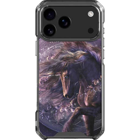 Black Rose Unicorn by Laurie Prindle iPhone 18 Pro Max Clear Case