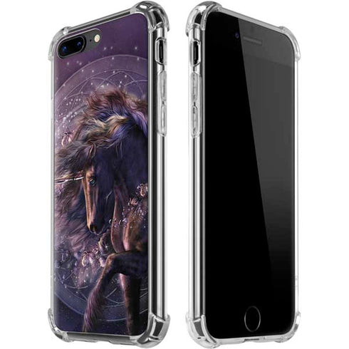 Black Rose Unicorn by Laurie Prindle iPhone Cases