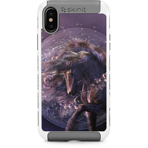 Black Rose Unicorn by Laurie Prindle iPhone Cases