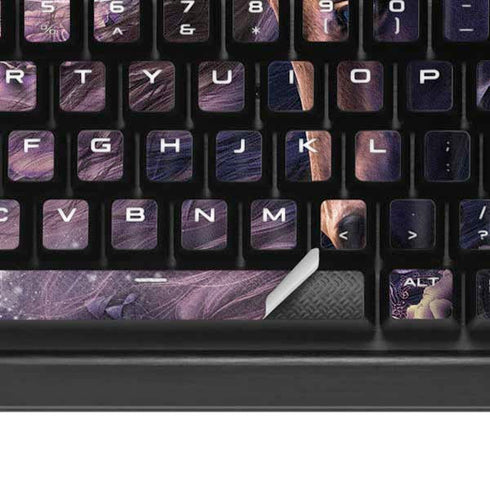 Black Rose Unicorn by Laurie Prindle K95 RGB PLATINUM Mechanical Gaming Keyboard Skin