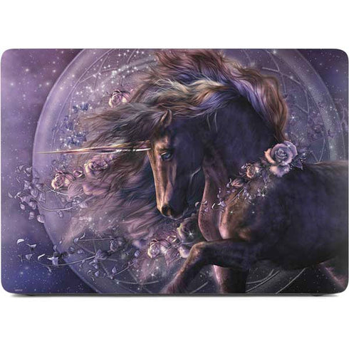 Black Rose Unicorn by Laurie Prindle Apple MacBook Air Skin
