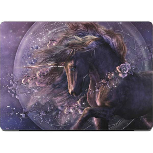 Black Rose Unicorn by Laurie Prindle Apple MacBook Pro 14-inch Skin