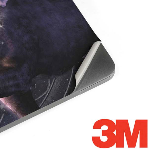 Black Rose Unicorn by Laurie Prindle MacBook Skins