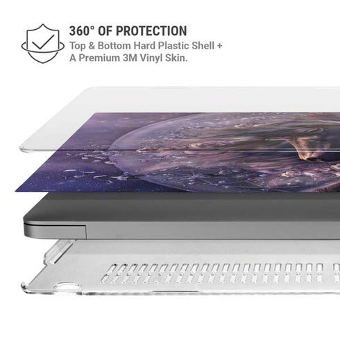 Black Rose Unicorn by Laurie Prindle MacBook Cases