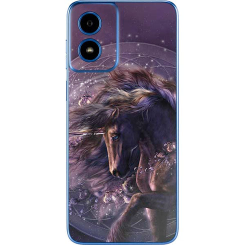 Black Rose Unicorn by Laurie Prindle Moto G Play 4G (2024) Skin