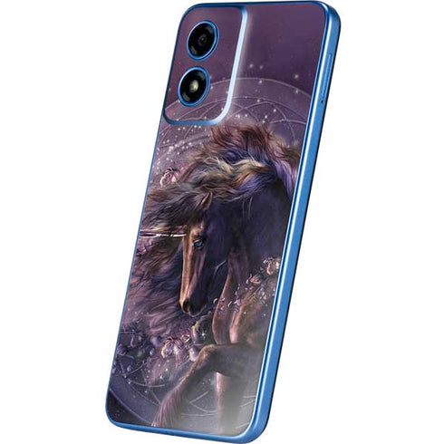 Black Rose Unicorn by Laurie Prindle Moto G Play 4G (2024) Skin