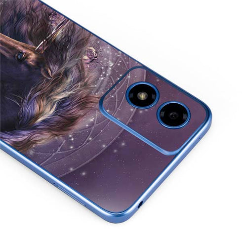 Black Rose Unicorn by Laurie Prindle Moto G Play 4G (2024) Skin