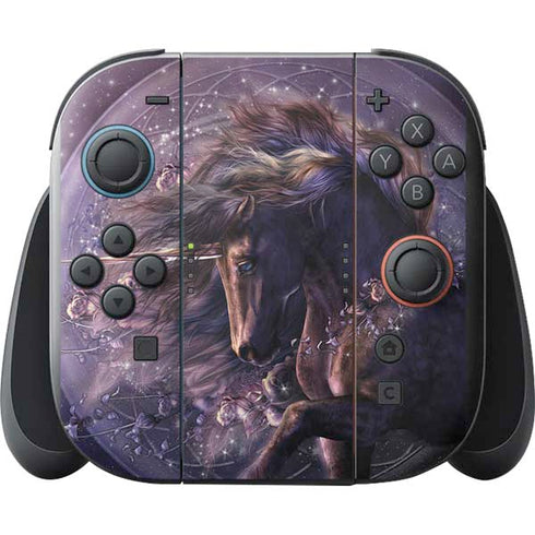 Black Rose Unicorn by Laurie Prindle Nintendo Switch 2 (2025) with Joy-Con Skin