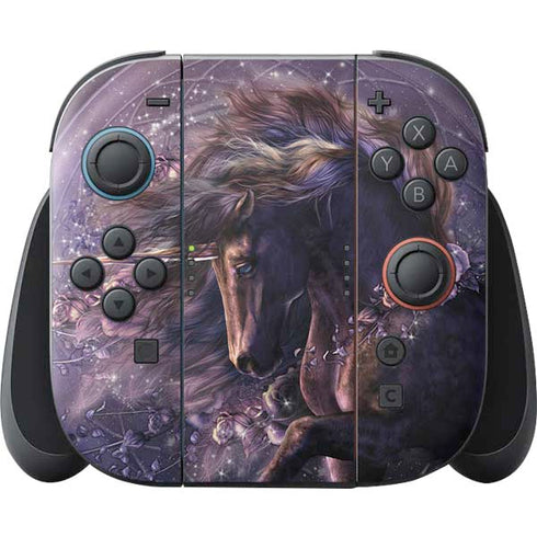 Black Rose Unicorn by Laurie Prindle Nintendo Skins