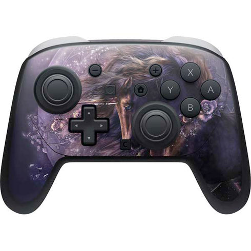 Black Rose Unicorn by Laurie Prindle Nintendo Switch 2 (2025) Pro Controller Skin