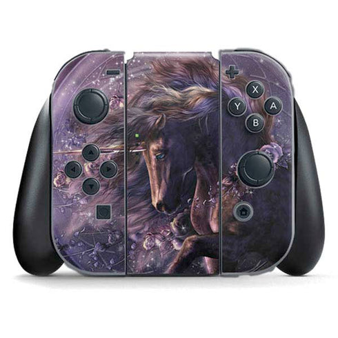 Black Rose Unicorn by Laurie Prindle Nintendo Skins