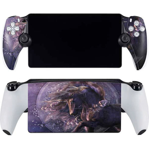 Black Rose Unicorn by Laurie Prindle PlayStation PS5 Skins