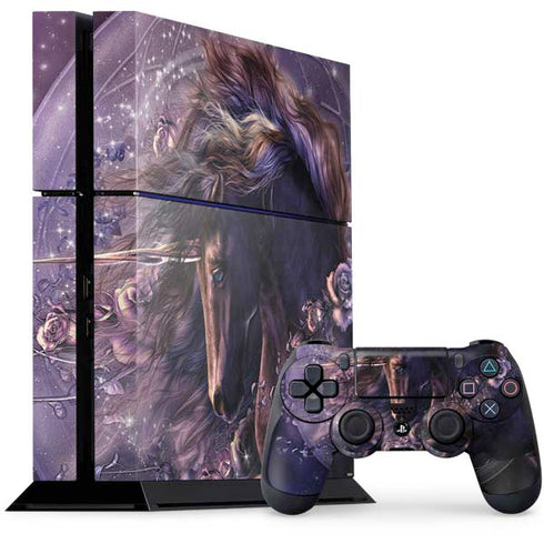 Black Rose Unicorn by Laurie Prindle PlayStation PS4 Skins