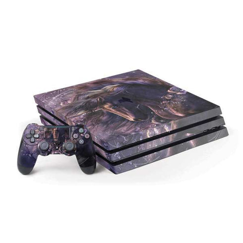 Black Rose Unicorn by Laurie Prindle PlayStation PS4 Skins