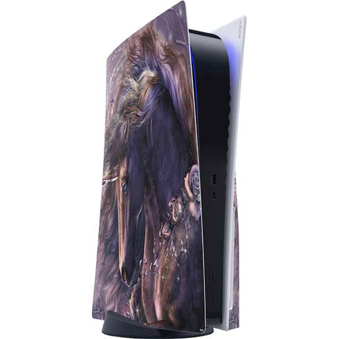 Black Rose Unicorn by Laurie Prindle PlayStation PS5 Skins
