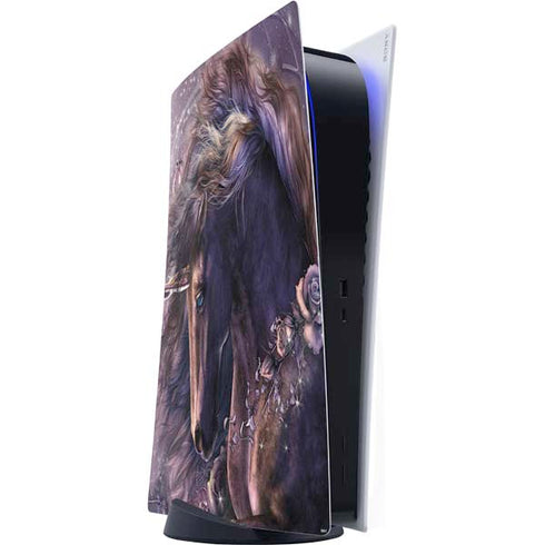 Black Rose Unicorn by Laurie Prindle PlayStation PS5 Skins