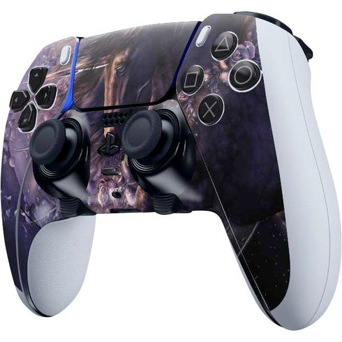 Laurie Prindle Black Rose Unicorn PS5 DualSense Edge Pro Controller Skin