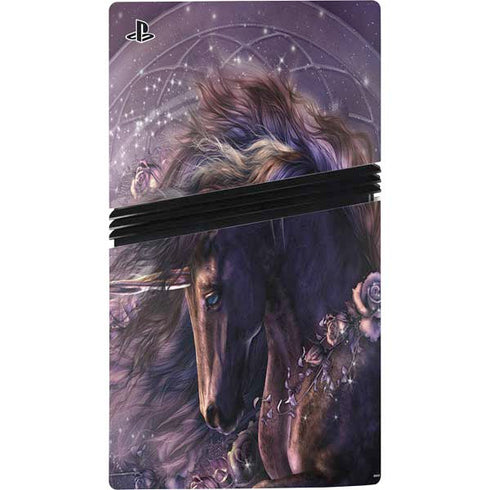 Black Rose Unicorn by Laurie Prindle PS5 Pro Bundle Skin