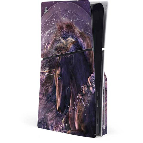 Black Rose Unicorn by Laurie Prindle PlayStation PS5 Skins