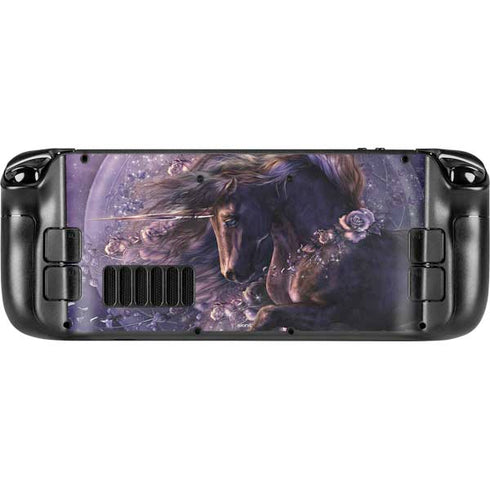 Laurie Prindle Black Rose Unicorn Steam Deck Handheld Gaming Computer Skin