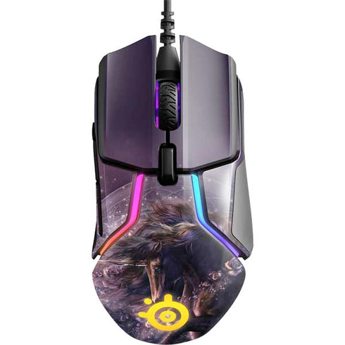 Black Rose Unicorn by Laurie Prindle SteelSeries Rival 600 Gaming Mouse Skin