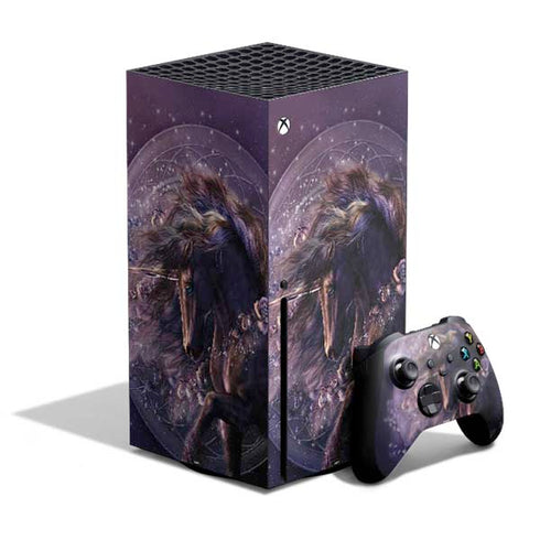 Black Rose Unicorn by Laurie Prindle Xbox Series X Skins