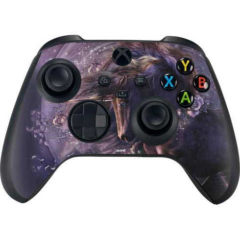 Black Rose Unicorn by Laurie Prindle Xbox Series X Skins
