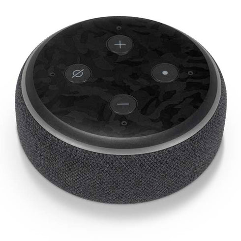 Black Shadow Camo Amazon Echo Dot Skin