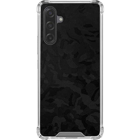 Black Shadow Camo Galaxy A17 Clear Case