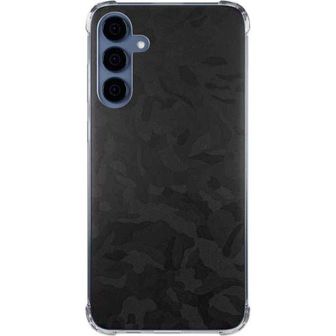 Black Shadow Camo Galaxy A55 5G Clear Case