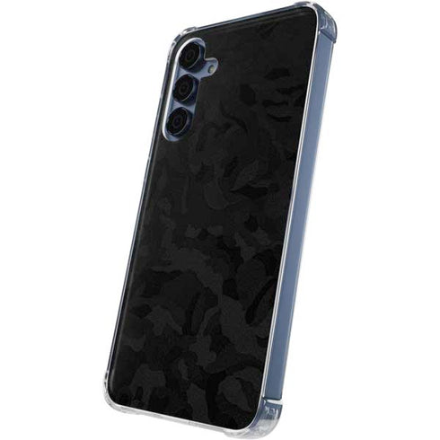 Black Shadow Camo Galaxy A55 5G Clear Case