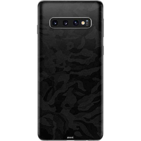 Black Shadow Camo Galaxy S10 Skin
