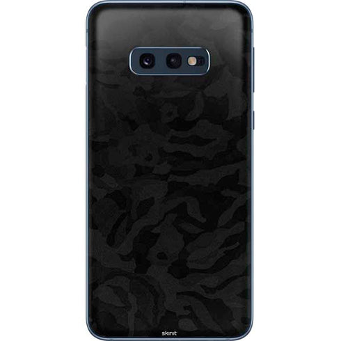Black Shadow Camo Galaxy S10e Skin