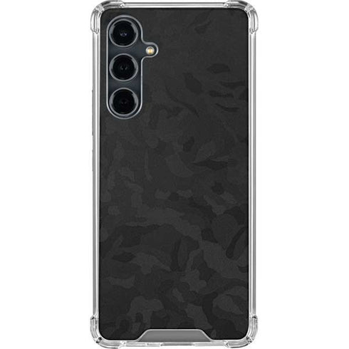 Black Shadow Camo Galaxy S23 FE Clear Case